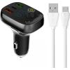 LDNIO Bluetooth C704Q 2USB, USB-C Transmiter FM + MicroUSB cable