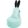 Qubo Mommy Rabbit Black Ears Seafoam VELVET