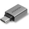 AXAGON RUCM-AFA USB 3.0 Type-C Male to USB Type-A Female Adapter, ALU