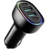 Joyroom JR-CL29 car charger, 2x USB-C PD, 2x USB 70W (black)