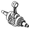 CRANKSHAFT,ASY SRM-3611T, ECHO