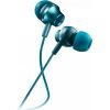 CANYON SEP-3, Stereo earphones with microphone, metallic shell, cable length 1.2m, Blue-green, 22*12.6mm, 0.012kg