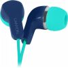 CANYON EPM-02, Stereo Earphones with inline microphone, Green+Blue, cable length 1.2m, 20*15*10mm, 0.013kg