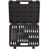 GEDORE Red screwdriver socket set, 1/2 (black/red, 32 pieces, TORX, in case) 3301577