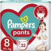 Pampers Pants 19kg+, size 8-XXXLARGE, 32pcs