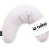 La Bebe™ Nursing La Bebe™ Mimi Nursing Pearl Grey Satin Pillow Art.80959  Подковка для сна, кормления малыша 19*46cm купить по выгодной цене в BabyStore.lv