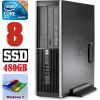 HP 8100 Elite SFF i5-650 8GB 480SSD DVD WIN7Pro