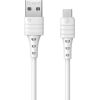 Cable USB Micro Remax Zeron, 1m, 2.4A (white)