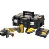 Leņķa slīpmašīna DeWalt DCG409H2T-QW; 18 V; 2x5,0 Ah akum.