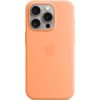 Apple iPhone 15 Pro Silicone Case with MagSafe Orange Sorbet