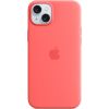 Apple iPhone 15 Plus Silicone Case with MagSafe Guava