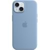 Apple iPhone 15 Silicone Case with MagSafe Winter Blue