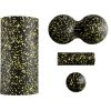 HMS FSBM04 massage set rollers and balls (4 pcs) black/yellow