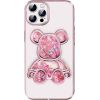 iLike iPhone 15 Pro Silicone Case Print Desire Bear Apple Pink