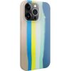 Evelatus iPhone 15 Pro Max Silicone case Multi-Colored Apple Blue Pink