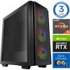 INTOP AQUA Ryzen 5 7600X 32GB DDR5 500SSD M.2 NVME RTX4060Ti 8GB no-OS