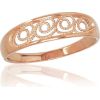 Золотое кольцо #1100800(Au-R), Красное Золото 585°, Размер: 17.5, 1.79 гр.