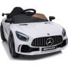 Mercedes GT R akumulatora automobilis, balts