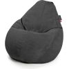 Qubo Comfort 90 Graphite VELVET FIT Augstas kvalitātes krēsls Bean Bag