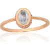 Золотое кольцо #1101148(Au-R)_CZ+TZLB, Красное Золото 585°, Цирконы, Небесно-голубой топаз, Размер: 16, 1.46 гр.