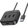 USB hub Hoco HB31 Easy 4-in-1 converter USB to USB3.0 + 3xUSB2.0 0.2m black