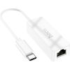 Adapter Hoco UA22 Type-C to RJ45 100 Mbp white