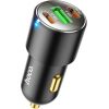 Car charger Hoco NZ6 PD45W 2xType-C/1xUSB-A black