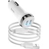 Car charger Hoco Z40 Superior Dual Port + MicroUSB white