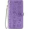 Case Cat-Dog Samsung A037 A03s purple