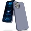 Чехол Mercury Silicone Case Apple iPhone 12/12 Pro лавандово-серый