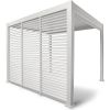 Louvers wall for gazebo MIRADOR-111 4m, white