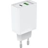 USB(A+C) Wall Charger Vention FBBW0-EU (18W/20W) White