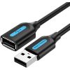 USB 2.0 male to female extension cable Vention CBIBF 1m Black PVC