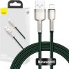 USB cable for Lightning Baseus Cafule, 2.4A, 1m (green)