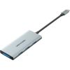 USB-C to HDMI, 3x USB 3.0, SD, TF, PD Hub Vention TOPHB 0.15m Gray