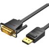 DisplayPort to DVI Cable 2m Vention HAFBH (Black)