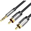 3.5mm Male to 2x RCA Male Audio Cable 2m Vention BCFBH Black