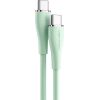 USB-C 2.0 to USB-C 5A Cable Vention TAWGG 1.5m Light Green Silicone