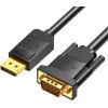 DisplayPort to VGA Cable 1.5m Vention HBLBG (Black)