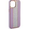 iLike iPhone 15 Pro Diamonds and Leather Case Apple Pink Sand