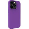 Evelatus iPhone 15 Pro Max Premium Magsafe Soft Touch Silicone Case Apple Deep Purple