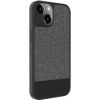 iLike iPhone 14 Plastic Leather Back Cover Apple Gray