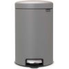 Brabantia atkritumu tvertne ar pedāli NewIcon, 12l, mineral concrete grey