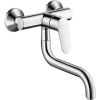 Hansgrohe virtuves izlietnes maisītājs Focus M41 1jet, no sienas, hroms