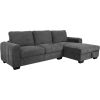 Corner sofa MARITA RC, dark grey