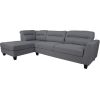 Corner sofa HELSINKI LC, dark grey