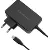 Qoltec 52387 GaN POWER PRO charger | 1xUSB-C | 90W | 5-20V | 3-4.5A | Black