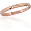 Золотое обручальное кольцо #1100541(Au-R), Красное Золото 585°, Размер: 21, 1.49 гр.
