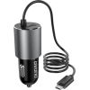 Car charger Dudao R5PROM, micro USB 17W (black)