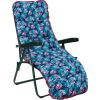 Deck chair BADEN-BADEN blue pad